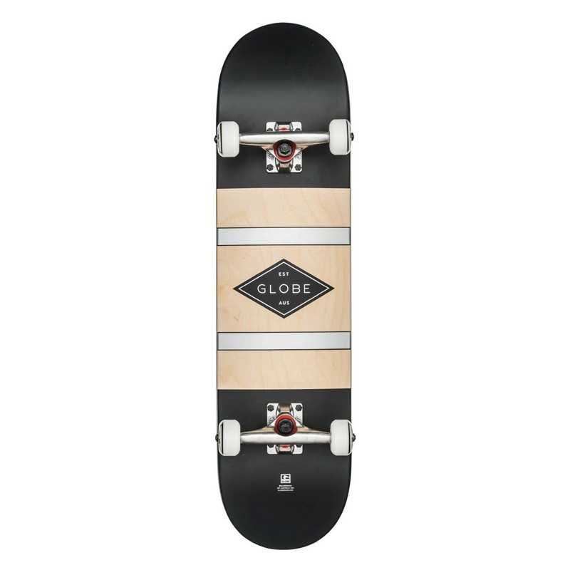Globe G1 Full On Skateboard 8'' Park Street board rollbrett Charcoal grau rot 