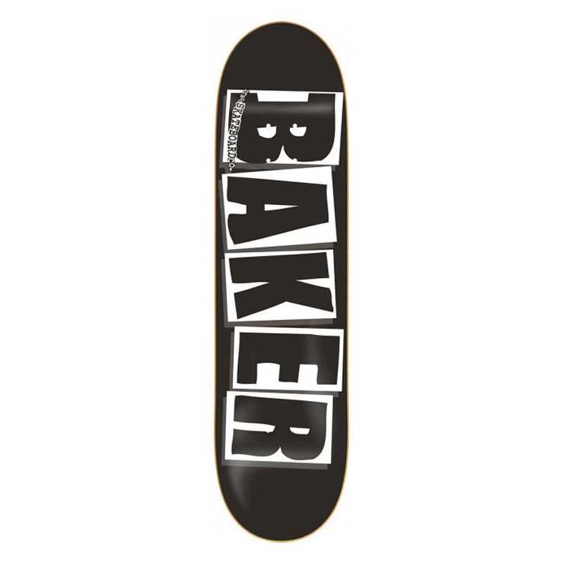 Baker Skateboard Complete Logo Black/White 8.25 Raw Trucks Assembled