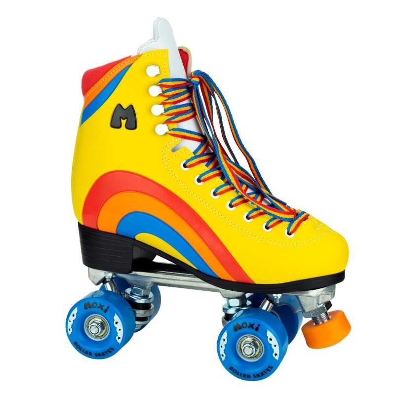 Moxi Rainbow Rider Roller Skates Yellow Size Men's 10 Fits women's 11-11.5.