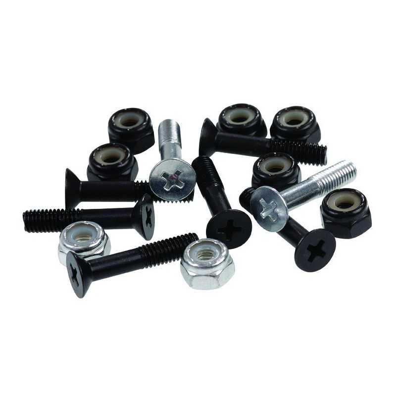 Iron Nut Washer Bolts Screws Spacer Bearings Skateboard Longboard Accessories 