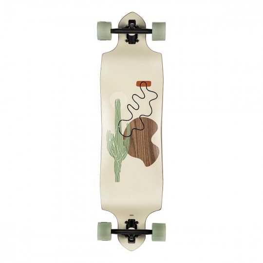 Maxofit® Tres Cruces No.8 Deluxe Longboard Skateboard 42 x 9.75 Inches 106cm Drop down.