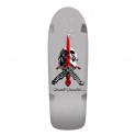Powell Peralta Rodriguez Skull Sword 10" Silver Skateboard Deck