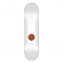 Santa Cruz Classic Dot 8" White Plateau Skateboard