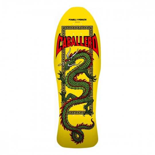Powell Peralta Caballero Chinese Dragon 10" Yellow Plateau Skateboard