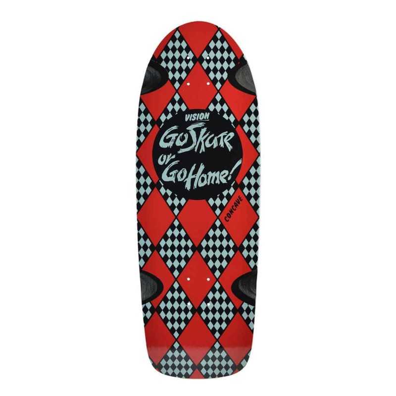 Santa Cruz Vision Street Wear Logo Sticker on White Powell Vision Skateboards 