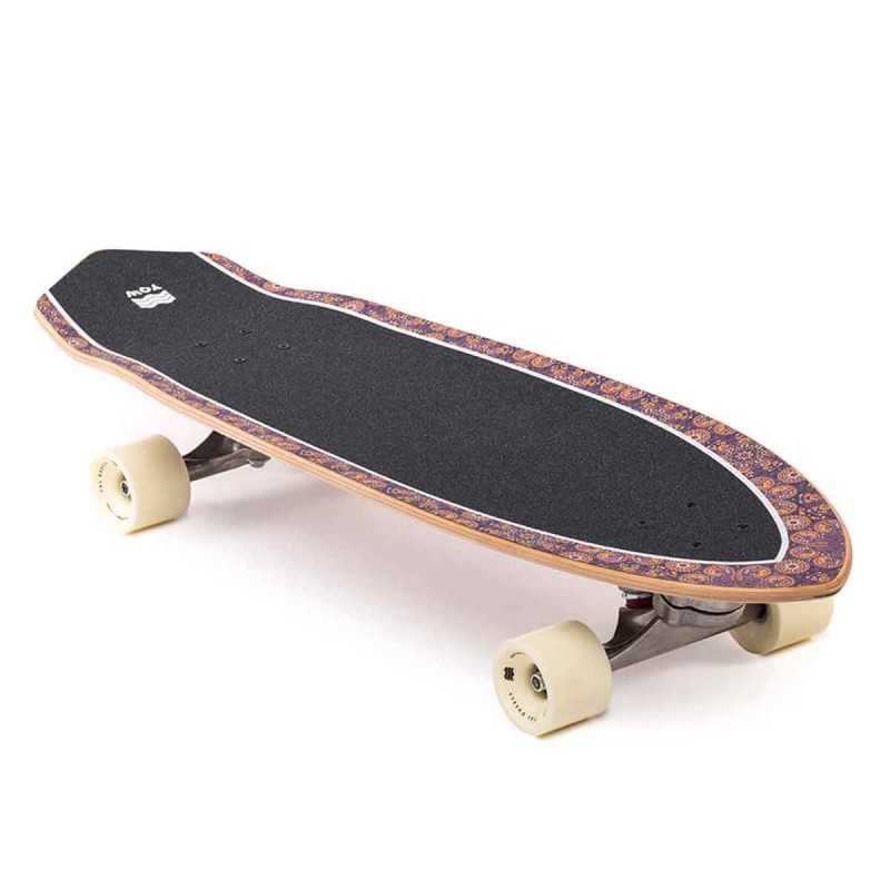 Mini 19" Longboard Skateboard Cruiser Skateboard Aluminum-alloy Smallest Orange
