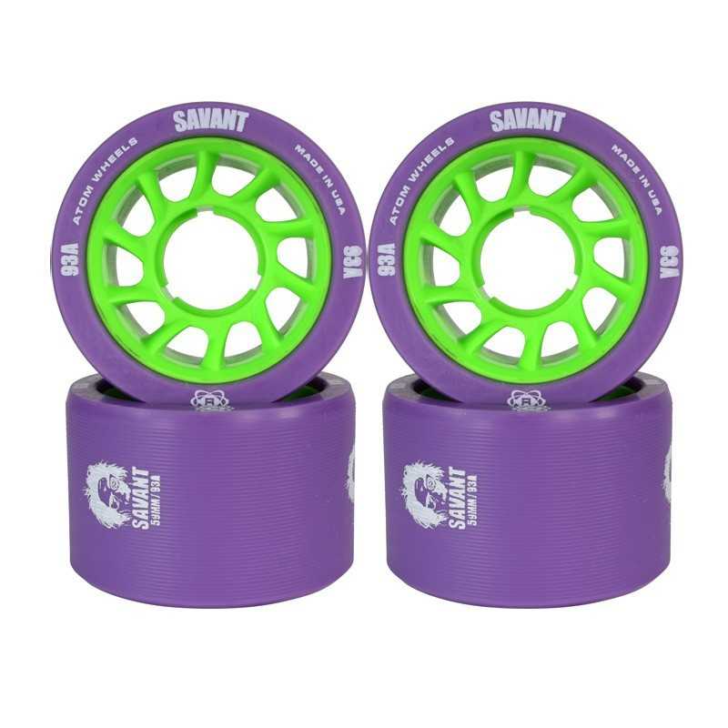 Blue ATOM Savant Roller Derby Wheels Ultra Light for Perfect Speed and Control Available in 88A-97A Pink Orange Atom Wheels Black Purple 