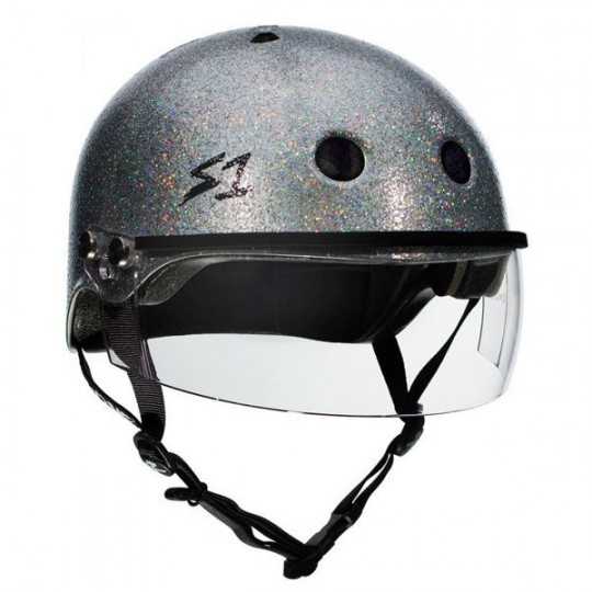 S-One Lifer Glitter With Visor Roller Derby Helmet(Shell)
