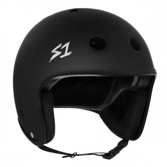 S-One Retro Lifer Black Matte Skateboard Helmet(Shell)