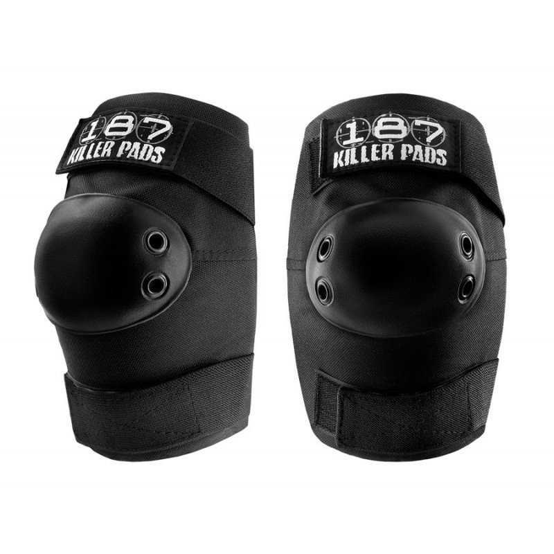 White Martin Sports Set of 2 Contoured Knee/Elbow Pads Large 