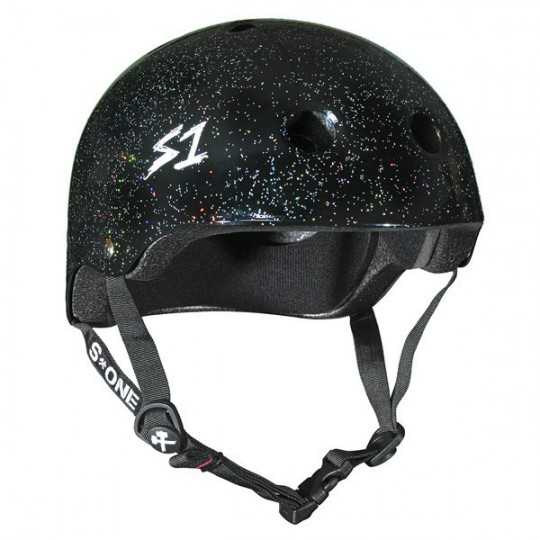 S-One Mini Lifer Black Glitter Helmet(Shell)