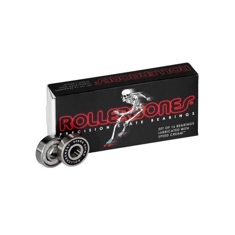 New Bones Rollerbones Bearings 8mm Pack of 16 Roller Skate Bearing 1 Pack 